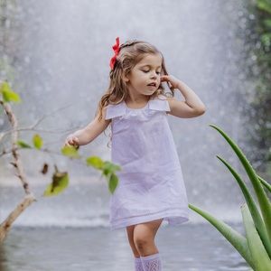 Gorgeous linen dress for 12 month old baby